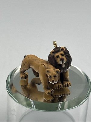 Hallmark Keepsake 2000 Christmas Kindly Lions Noah's Ark Mini Ornament