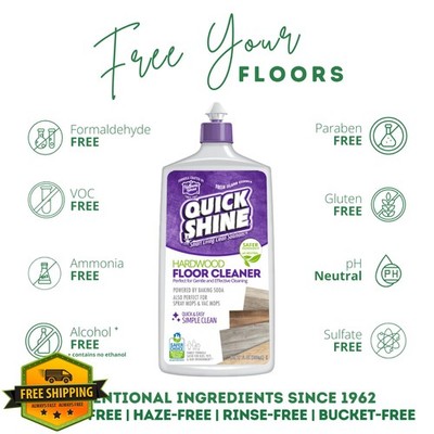 Quick Shine Hardwood Floor Cleaner 27oz 6Pk Streak Free No Rinse Mop