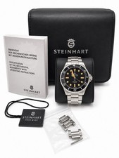 STEINHART OCEAN ONE 39MM Diver 300m Black DIal Automatic Fullset Watch Men