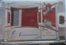 2023 Panini National Treasures - Rookie Material Signatures Elly De La Cruz #106