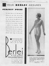 BERLEI Ladies Underwear - Antique Advertisement 1933