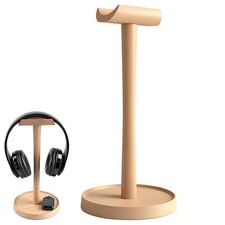 Wood Headphone Stand Headset Stand for Deak Universal Headphone Holder with S...