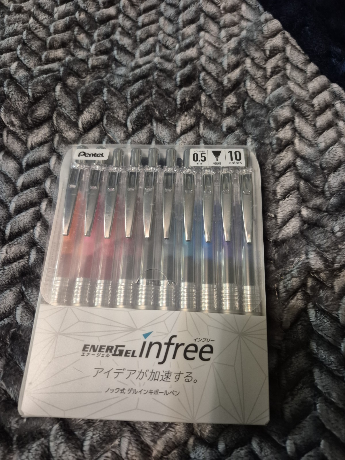 Pentel EnerGel Ink Ballpoint Pens 0.5mm Assorted Colors Pack