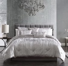 Riverbrook Turin Comforter Set, 6-Piece Set Twin Silver