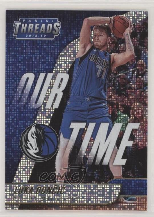 2018-19 Panini Threads Our Time Dazzle Luka Doncic #15 Rookie RC 3u4