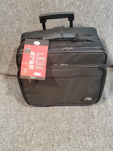 American Tourister Rolling Wheel Laptop Computer Bag Case - Zipper Compartments - Picture 1 of 10