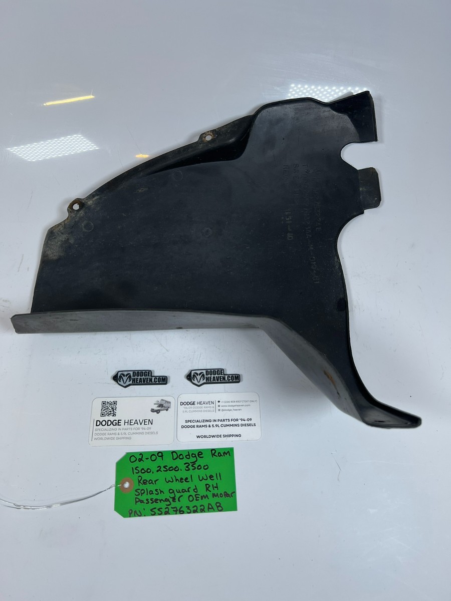 OEM 2002-2009 Dodge Ram 1500-3500 Rear Wheel Well Splash Guard