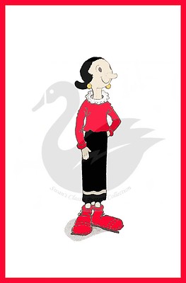Vintage Olive Oyl 18'' Puppe Kleiderherstellung/Schnittmuster