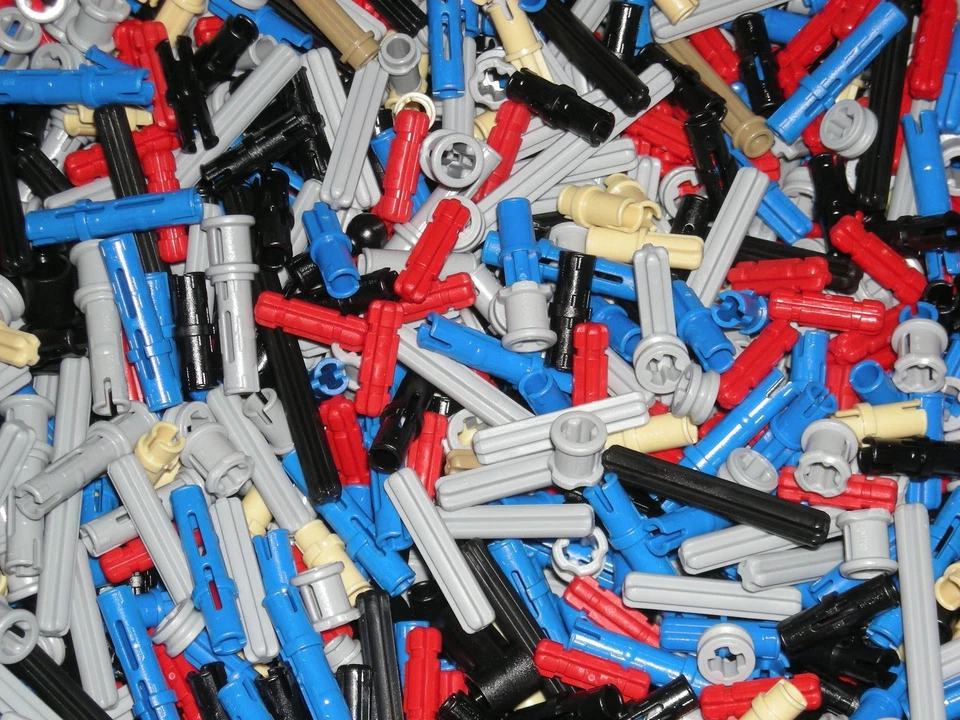 LEGO 100 Technic Mindstorms Pins Axles Bush Connector Parts Random Pull Mix - Image 2 of 4