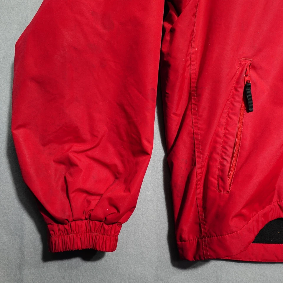 Columbia Jacket Men's Large Red Wisconsin Badgers Full Zip Windbreaker - Image 3 of 4