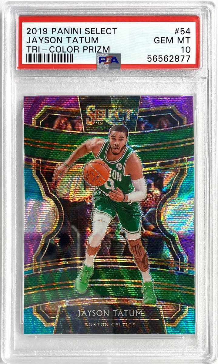 2019-20 Panini Select Jayson Tatum Card #54 SP Tri-Color 2019-20 Panini Select Jayson Tatum Card #54 SP Tri-Color