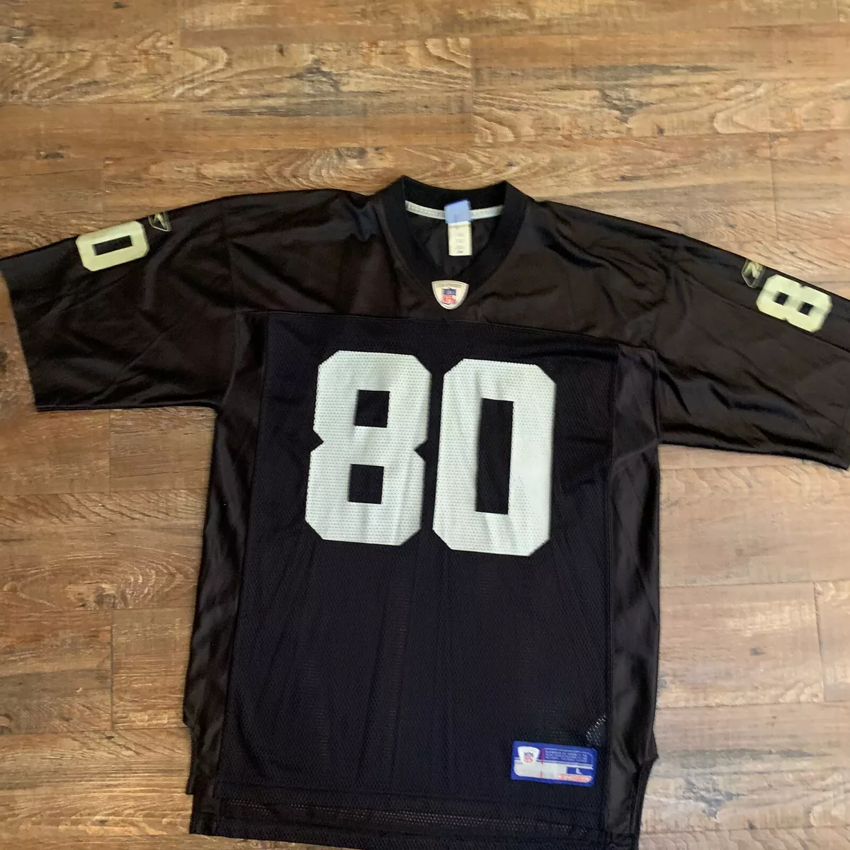 Reebok NFL Jersey Mens Size 2XL Black Oakland Raiders #80 Jerry Rice HOF