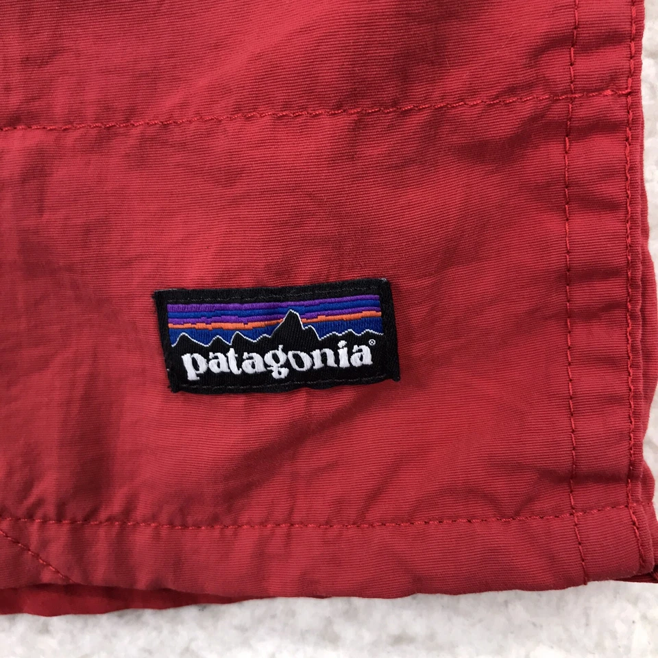 Pantalones Cortos Patagonia Para Hombres Grandes Rojo Nylon Bolsas Baúl de Natación Sin Forro Caminata Adulto Foto 2 de 4