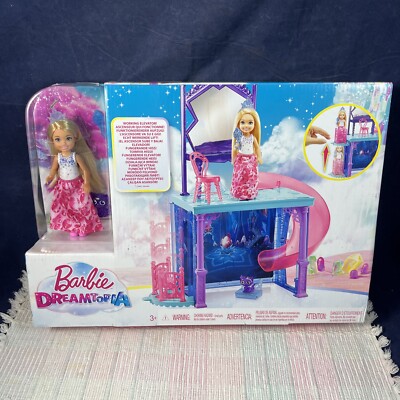 Barbie Dreamtopia Doll and Vanity Set With Slide and Elevator new in box 