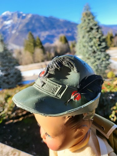 Puppe Bambola Puppe 50er Jahre Bonomi-Italy 42 cm hoch ALPINO SOLDAT alles original - Bild 6 von 9