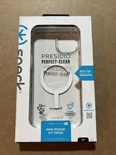 Speck Presidio Perfect-Clear MagSafe Case for Apple iPhone 14 Plus