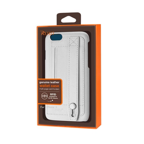 Reiko iPhone 6 Genuine Leather Hand Strap Case in Ivory | MaxStrata - Picture 4 of 4