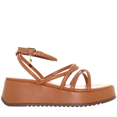 Exe' P23g Keilsandalen für Damen IRIS-618 CAMEL