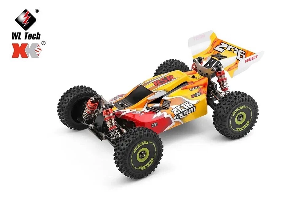 144010 WLtoys XKS 1/14 BRUSHLESS RC Car 75KM/H 2.4GHz Buggy 4WD Off Road 1x Lipo - image 2 of 4