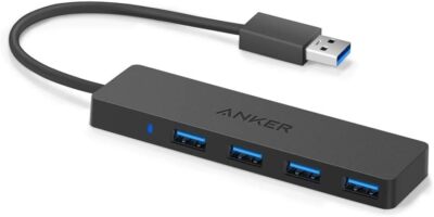 Anker 4-Port USB 3.0 Ultra Flacher Datenhub, Geeignet für Macbook, Mac Pro/mini