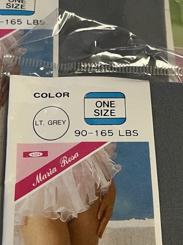 lot 4 pair Maria Rosa knee highs one size Light Grey - Picture 4 of 5