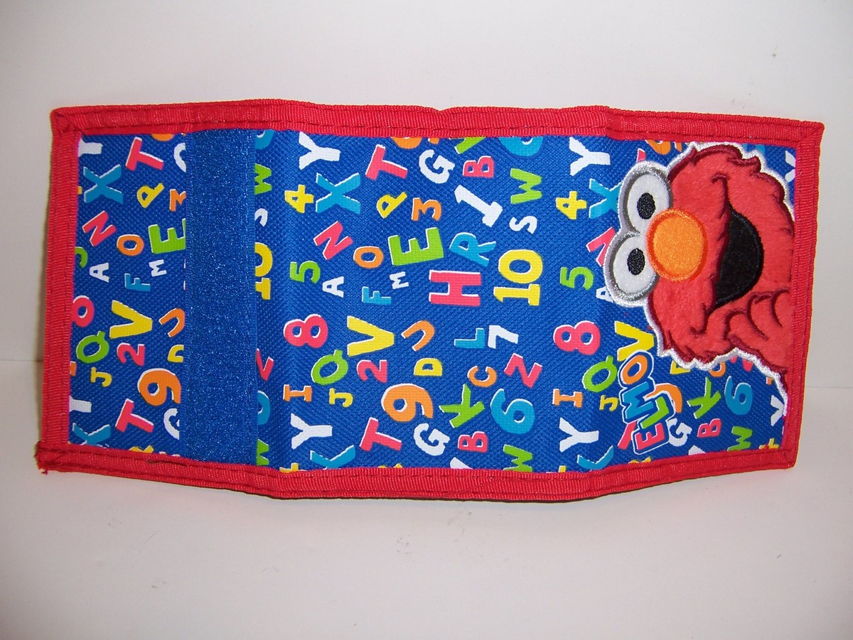 Licensed SESAME STREET ELMO Alphabet TRI-FOLD WALLET Card Money
