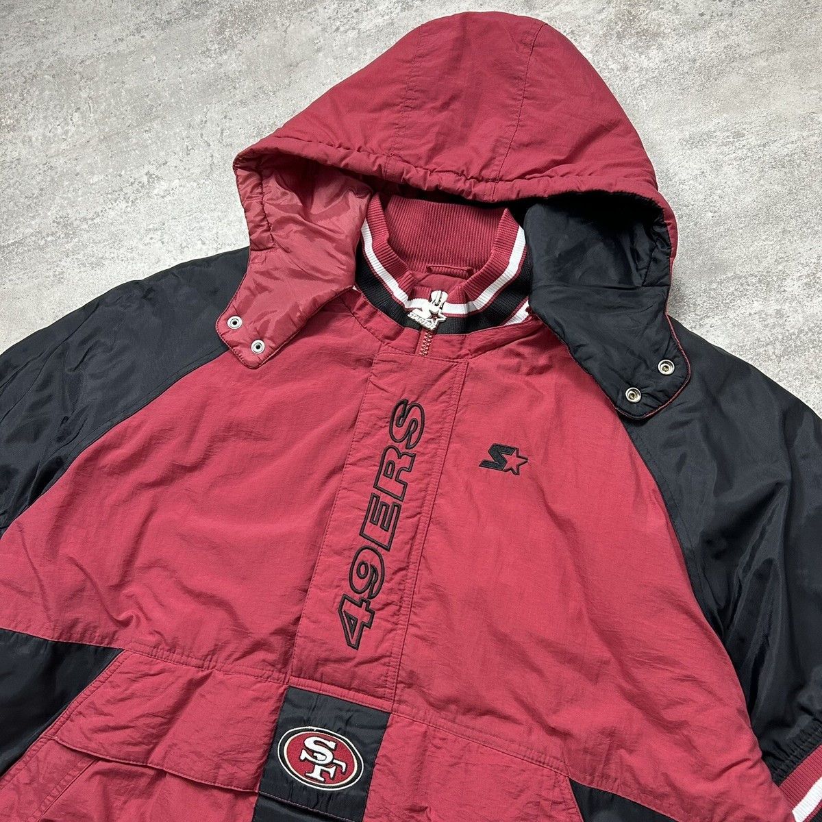 Vintage des années 90 san francisco 49ers nfl veste à