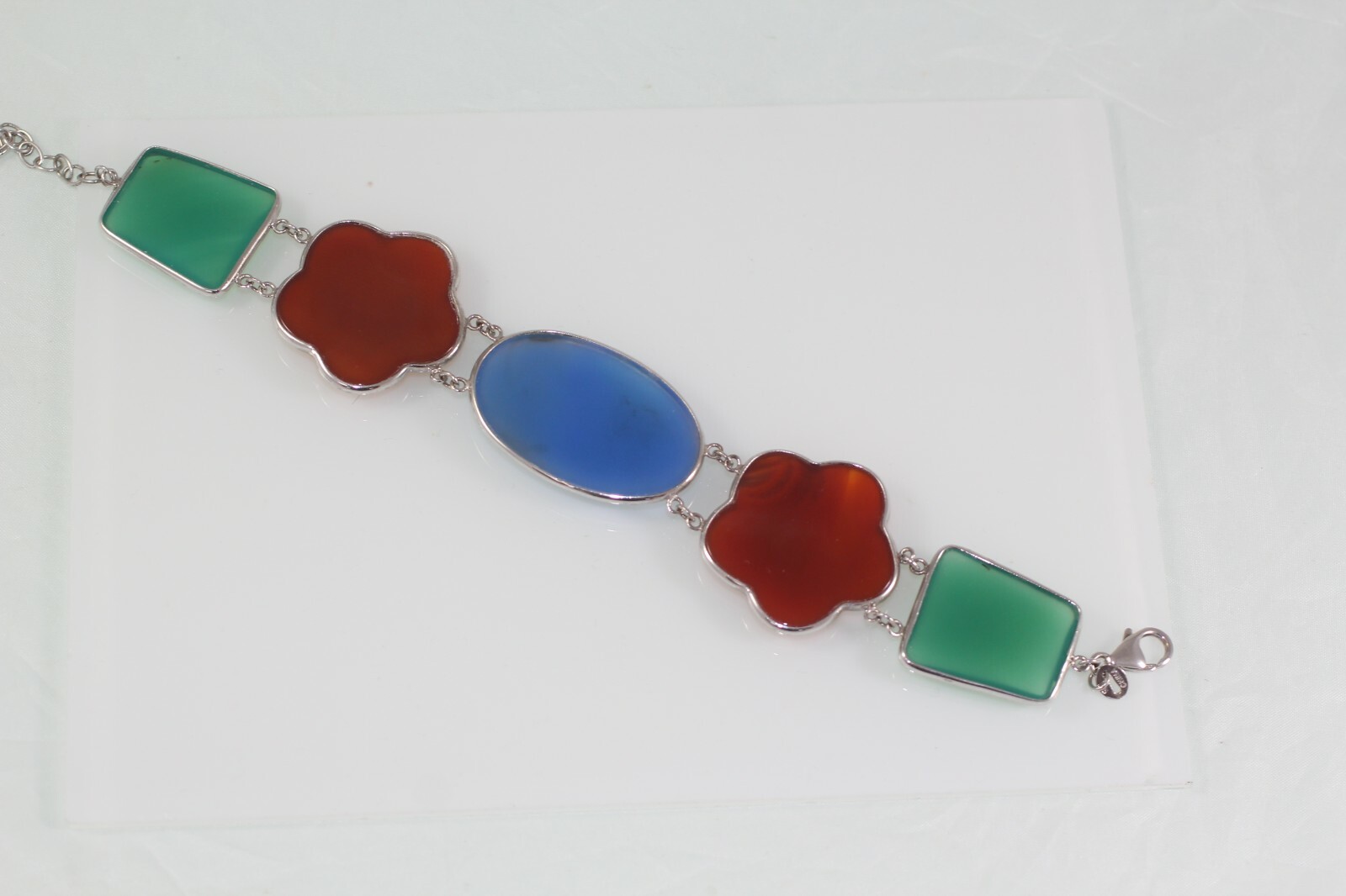 Statement Ross Simons Multi Gemstone Quatrefoil c… - image 2