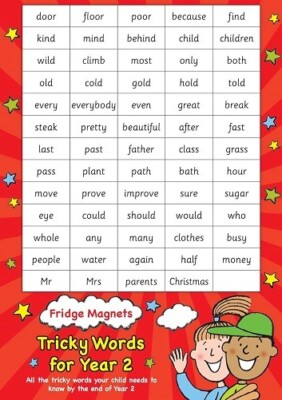 Tricky Words for children ages 6-7: (year 2) Scholastic Magnets NEW