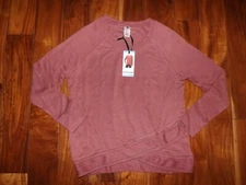 ACTIVE LIFE Crushed Berry Mauve Pink Active Sweater Shirt XL NWT Womens