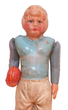 Football Player Celluloid Toy Blue White Notre Dame Japan 1940s-50s 3