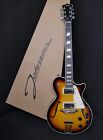Johnson Jh-100-S Delta Rose Hollow Body Single cutaway Electric Guitar Sunburst