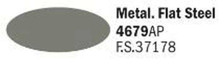 ITALERI Metal Flat Steel colore acrilico adatto per aerografo e per modellismo