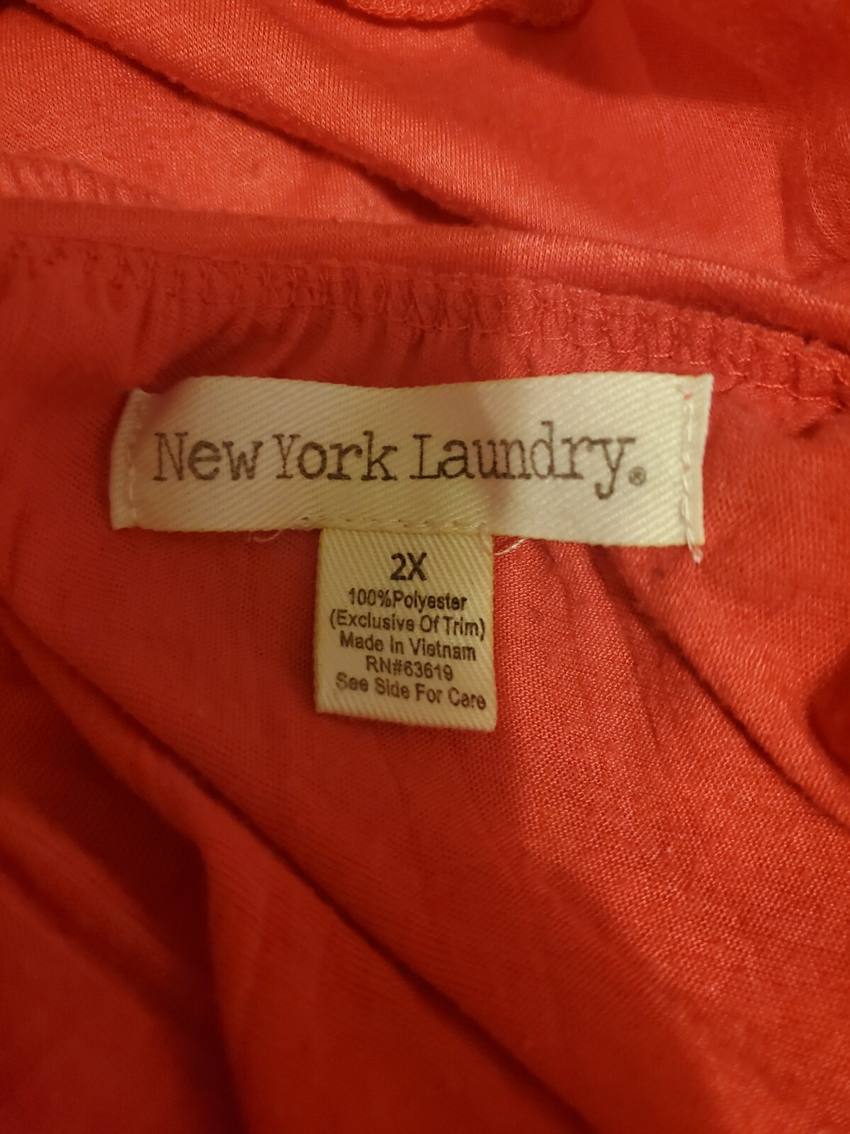 New York Laundry Pink ¾ Sleeve With Rhinestones Blouse Women's Size 2X eBay