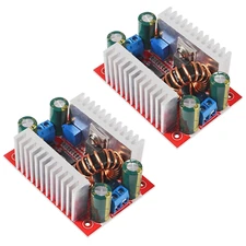 2Pcs 400W 15A DC-DC Boost Converter Step up Module, DC 8.5V-50V to DC10V-60V Con