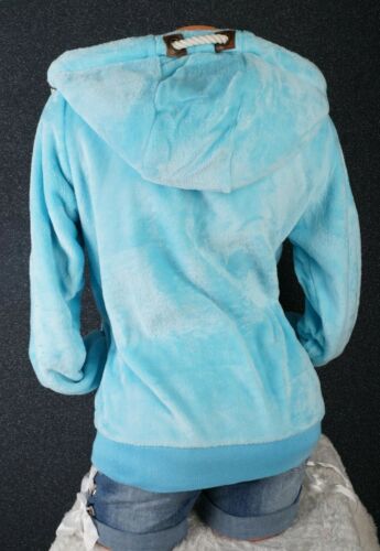 Damen Kuschel Teddy Fleece Sweat Jacke Kapuze Hoodie Übergangsjacke Uni S-3XL - Bild 52 von 59