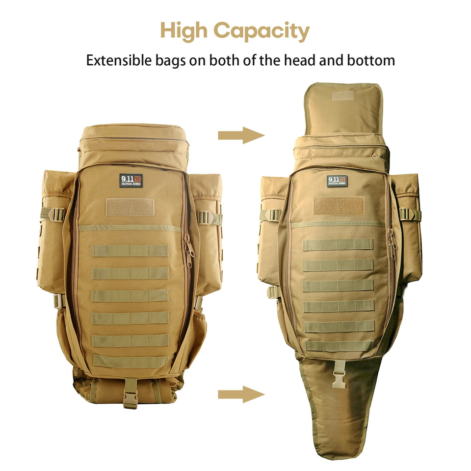 Army Ruck Kit 60L Military Tactical Backpack Large Army 3 Day Assault Pack Molle Bag ...