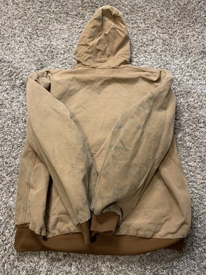 CARHARTT HOODIE JACKET Sweater Size Medium Black Colour Zipper Heavy Jacket  Made In Usa Union Labour ufcw thuvien.quangtri.gov.vn