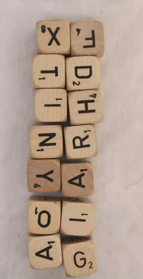 SCRABBLE Crossword Cubes Word Game 1976 Replacement Parts NO Scorecards Or Timer - Image 3 of 4