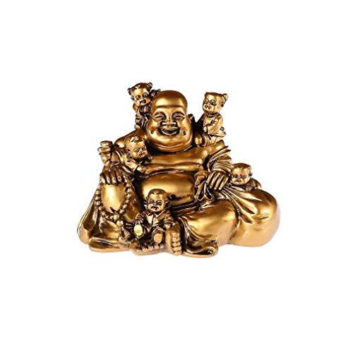 Buddha, Rieur ai 5 bambini – Joie e Bonheur Familial (y0I)