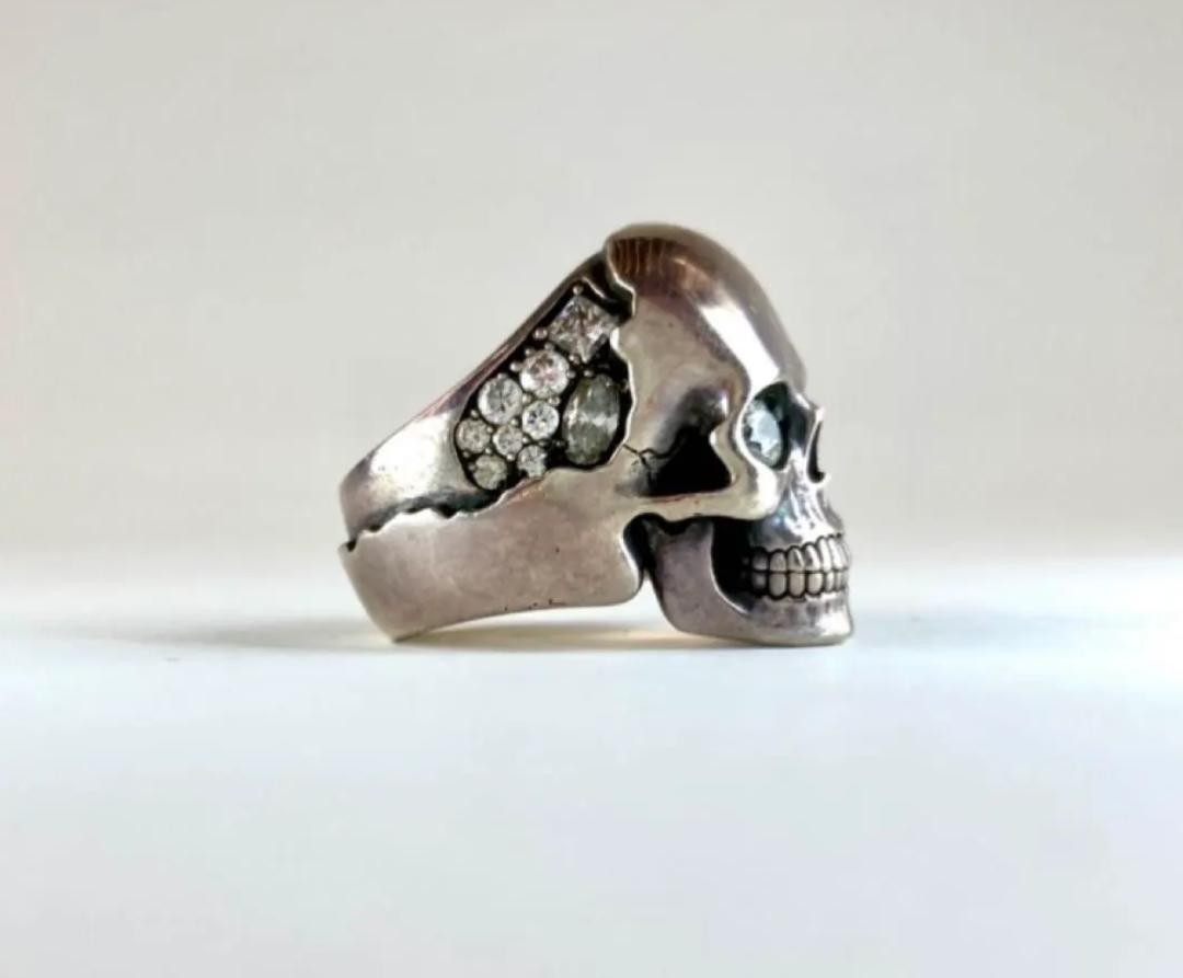 Justin Davis Silver 925 Skull Ring US7.25 Discontinued Item Justin Davis Silver 925 Skull Ring US7.25 Discontinued Item