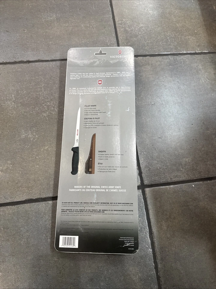 "Cuchillo deshuesador Victorinox 6"" curvo Fibrox Pro acero inoxidable de alto carbono/vaina" Foto 3 de 4