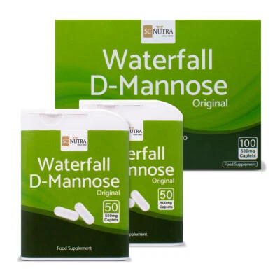 SC NUTRA Waterfall D-Mannose 500mg Caplets | D-mannose Capsules Alternative
