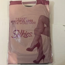 Silkies Ultra Total Leg Control  Pantyhose Queen Black 100606