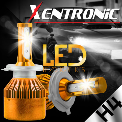 2pcs 6000K High Power H4 72W 48800LM CREE LED Headlight Kit Hi/Low Beam Bulbs EY