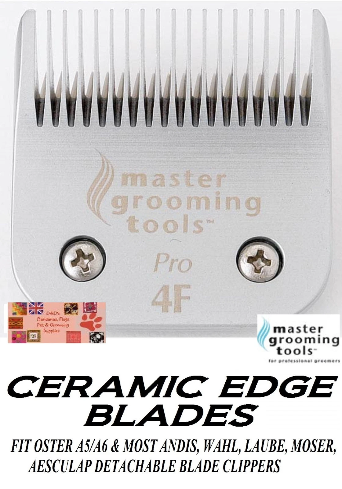 PRO CERAMIC Edge Pet Grooming 4F 4FC Blade*Fit A5,AGC,Wahl KM2 KM5 KM10 Clipper