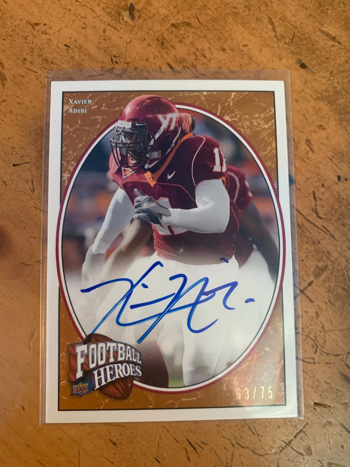 Xavier Adibi Upper Deck Heroes #200 Autograph-Bronze