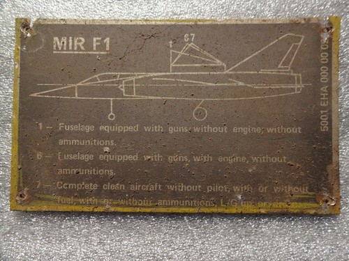 Lot of Vintage Aircraft Data Plates - Picture 5 of 8
