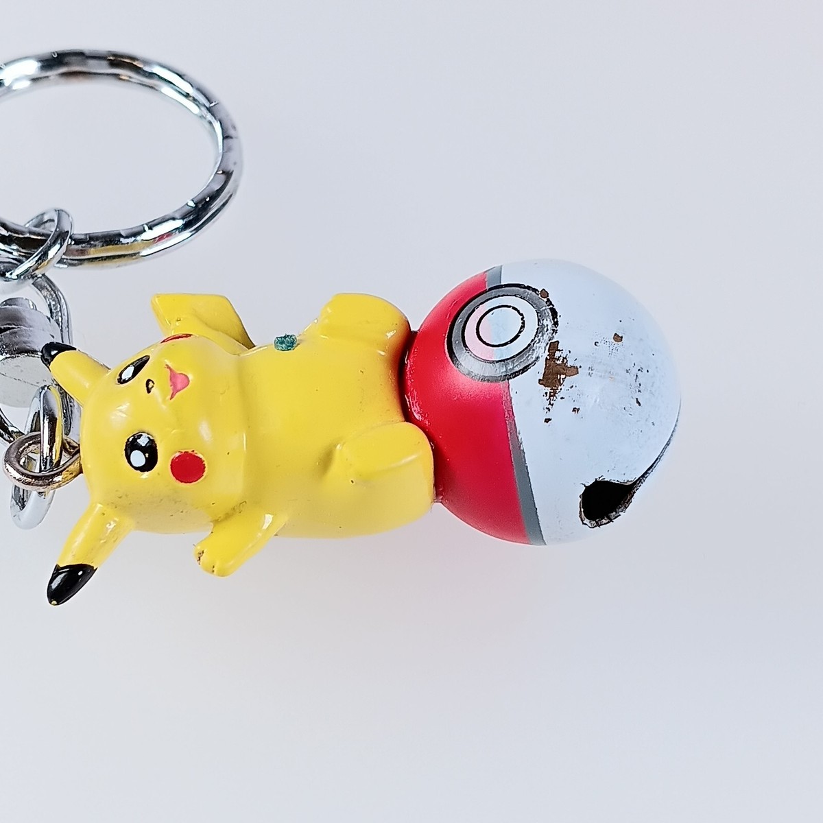 Pikachu Pokemon Bell Keychain Mini Figure Monster Ball Nintendo