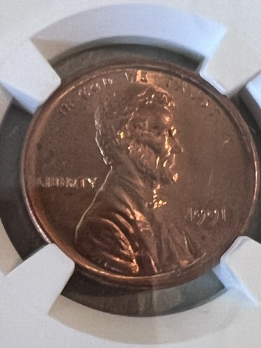 NGC 1991 ONE CENT PENNY LINCOLN BROADSTRUCK ERROR COIN - Picture 2 of 3